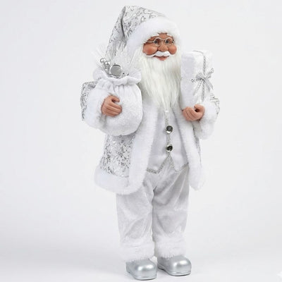 Sparkling Silver Santa