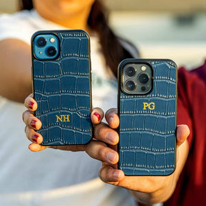 Personalized Croc Leather iPhone Cover