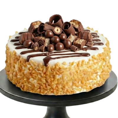 Crunchy Butterscotch Delight Cake