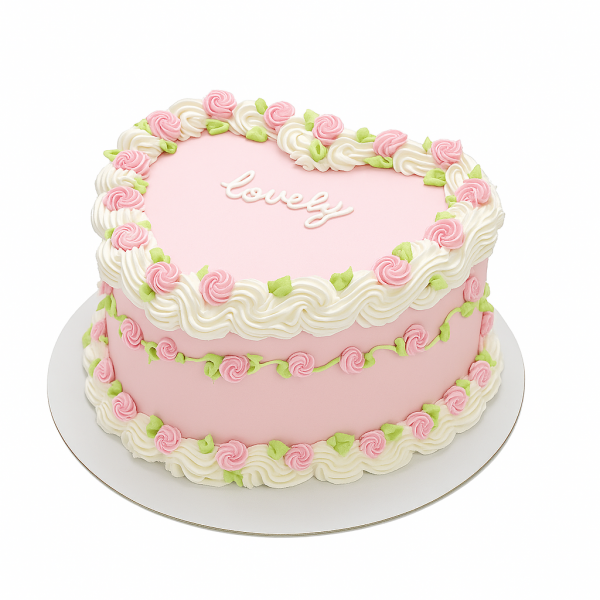  Heart Vintage Cake