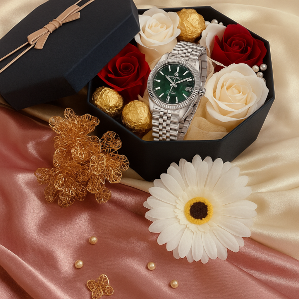Timeless Elegance – PAGANI DESIGN Watch, Roses & Ferrero Gift Box