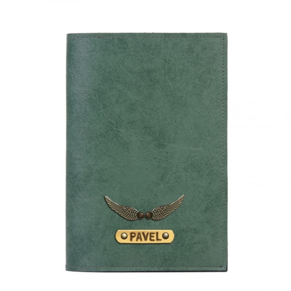 Personalized Passport Cover - Forest Green
