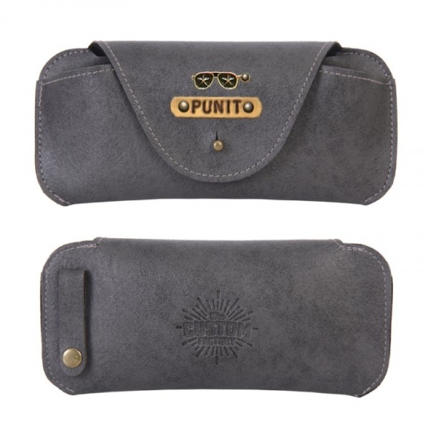 Personalized Sunglass Cover - Grey