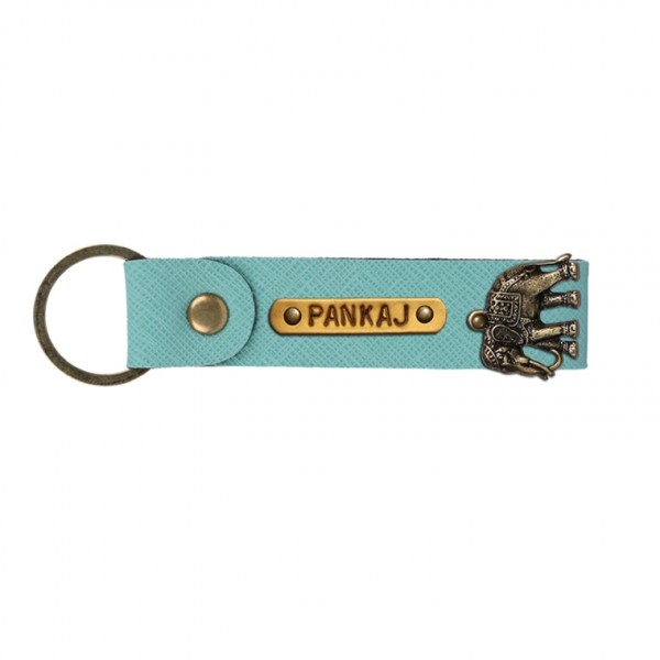 Personalized Leather Keychain - Jade