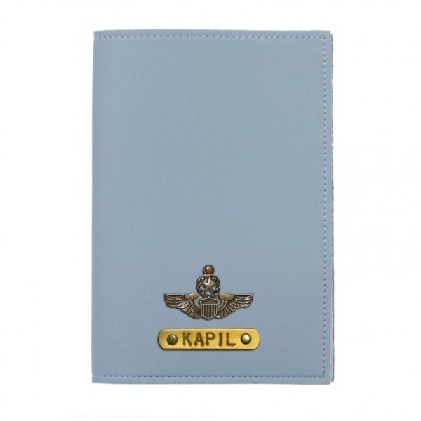 Personalized Passport Cover - Powder Blue