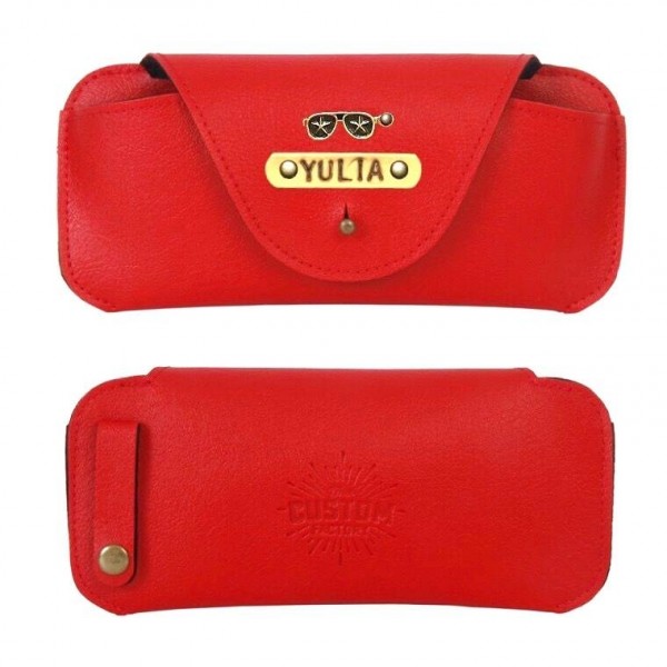 Personalized Sunglass Cover - Red