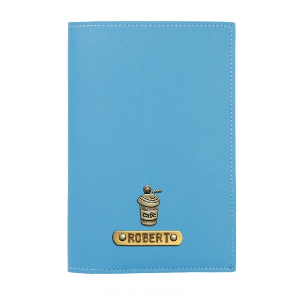 Personalized Passport Cover - Tiffany Blue
