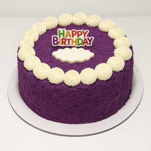 Purple Yam Birthday Cake