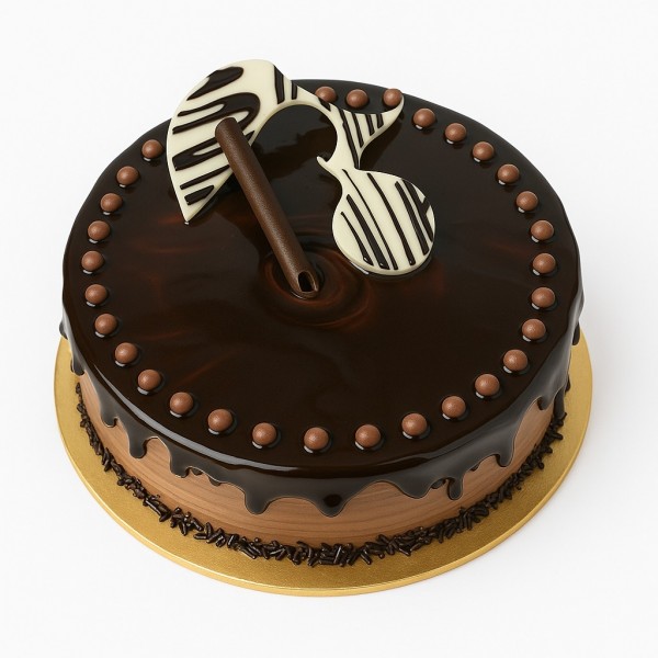 Glossy Chocolate Drip Cake