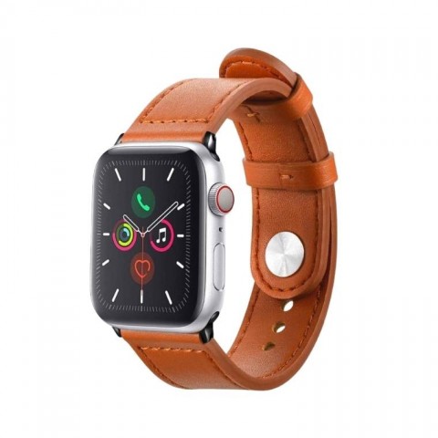 Personalized Apple Watch Band 42/44/45mm - Chocolate Brown