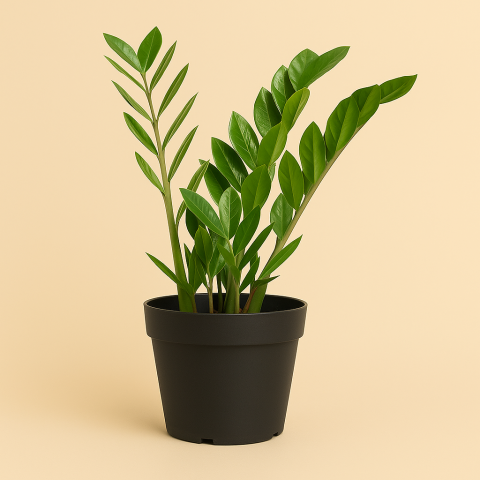 Air Purifying Z Plant in Black Pot
