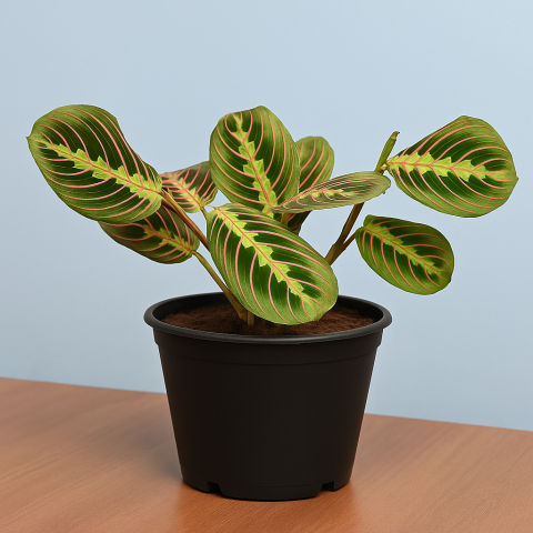 Maranta in Black Pot