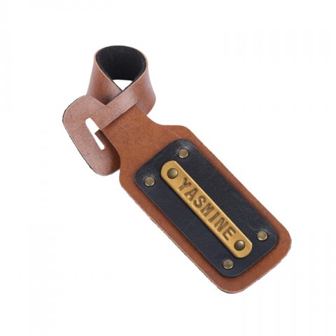 Personalized Luggage Tag - Chocolate Brown