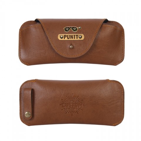 Personalized Sunglass Cover - Chocolate Brown