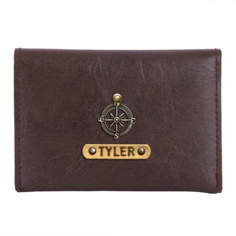 Personalized Business Card Holder - Coffee