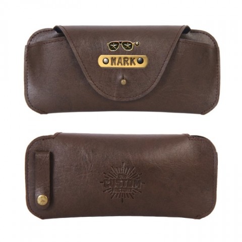 Personalized Sunglass Cover - Coffee