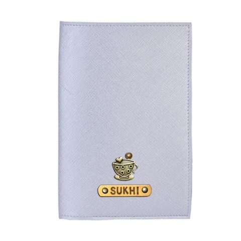 Personalized Passport Cover - Electric Silver