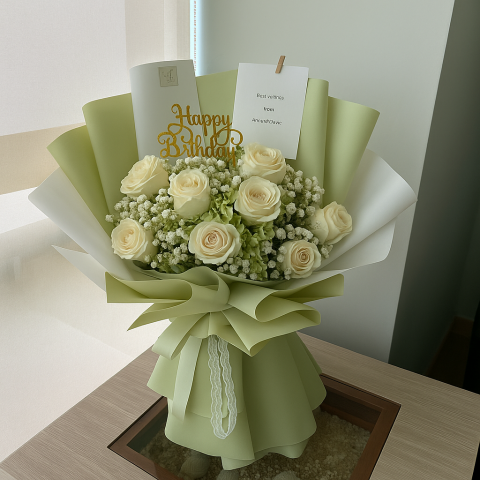 Pastel Wishes – Birthday Bloom Bouquet