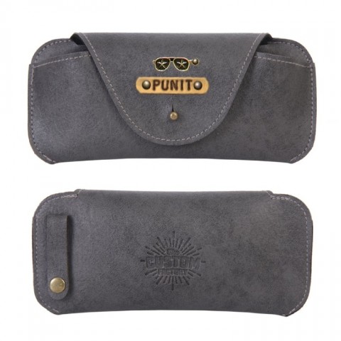 Personalized Sunglass Cover - Grey