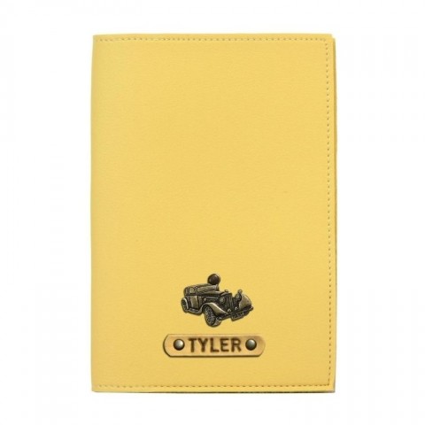Personalized Passport Cover - Mellow Yellow