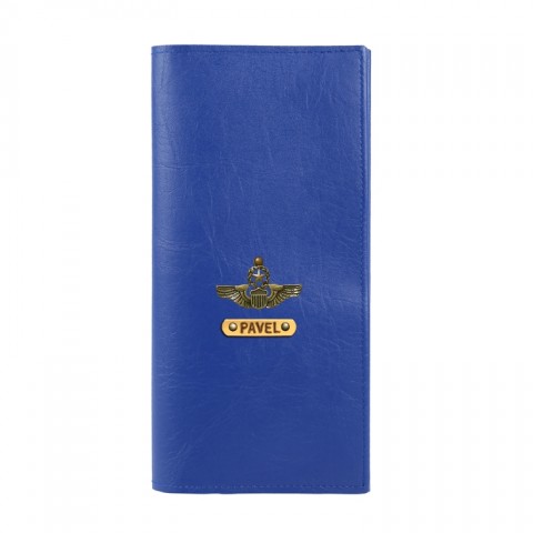 Personalized Travel Wallet - Navy Blue