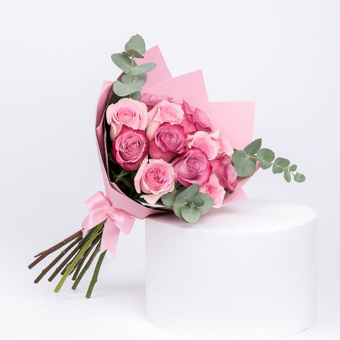  Rosé Whisper – Pink Rose Bouquet