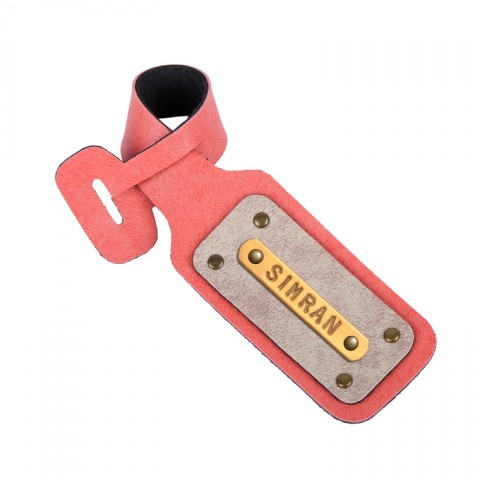 Personalized Luggage Tag - Peach