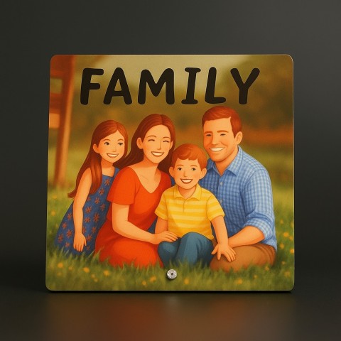 Personalized Family Metal Photo Frame