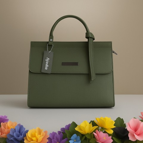 Personalized Olive Green Handbag