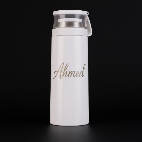 Personalized White Thermal Bottle
