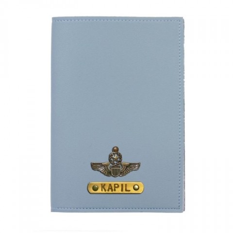 Personalized Passport Cover - Powder Blue