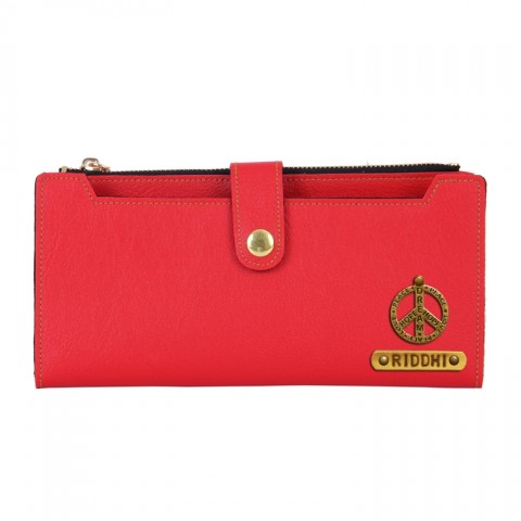Personalized Ladies Wallet - Red