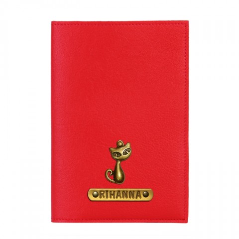 Personalized Passport Cover - Red