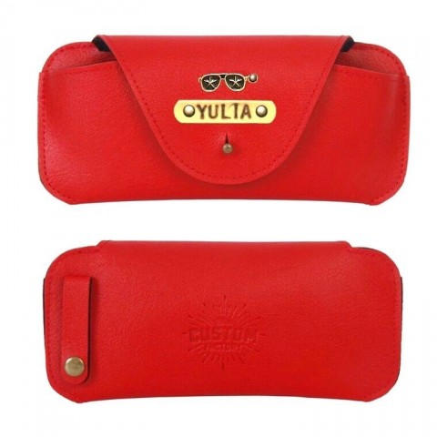 Personalized Sunglass Cover - Red