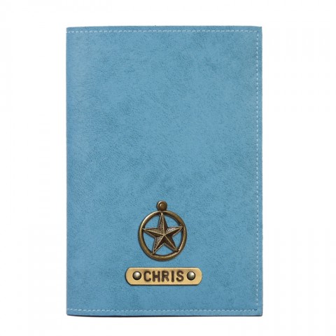 Personalized Passport Cover - Turquoise