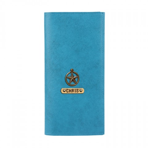 Personalized Travel Wallet - Turquoise