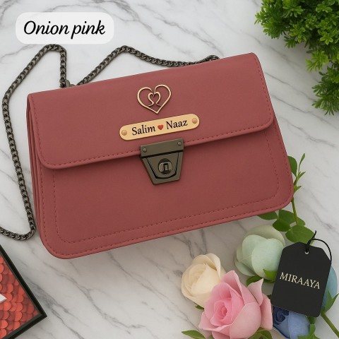 Personalized Hand Bags with Name Plate