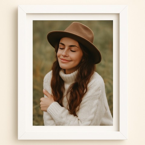 Personalized White Border Photo Frame