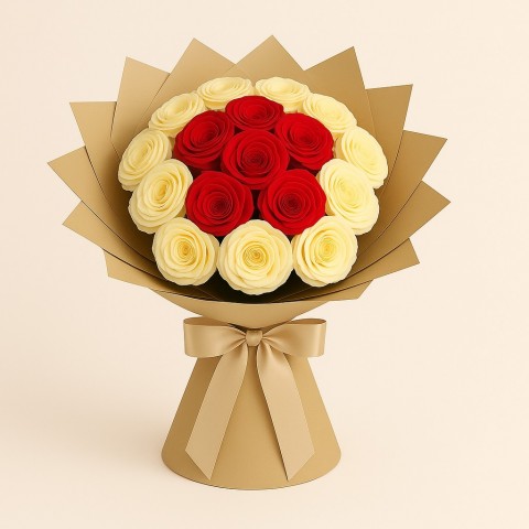 Classic Grace – Birthday Rose & Cake Combo